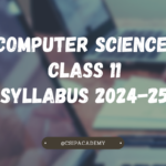 computer science class 11 syllabus