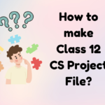 how to make class 12 CS Project file?